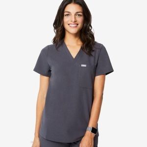 FIGS Charcoal Scrub Top